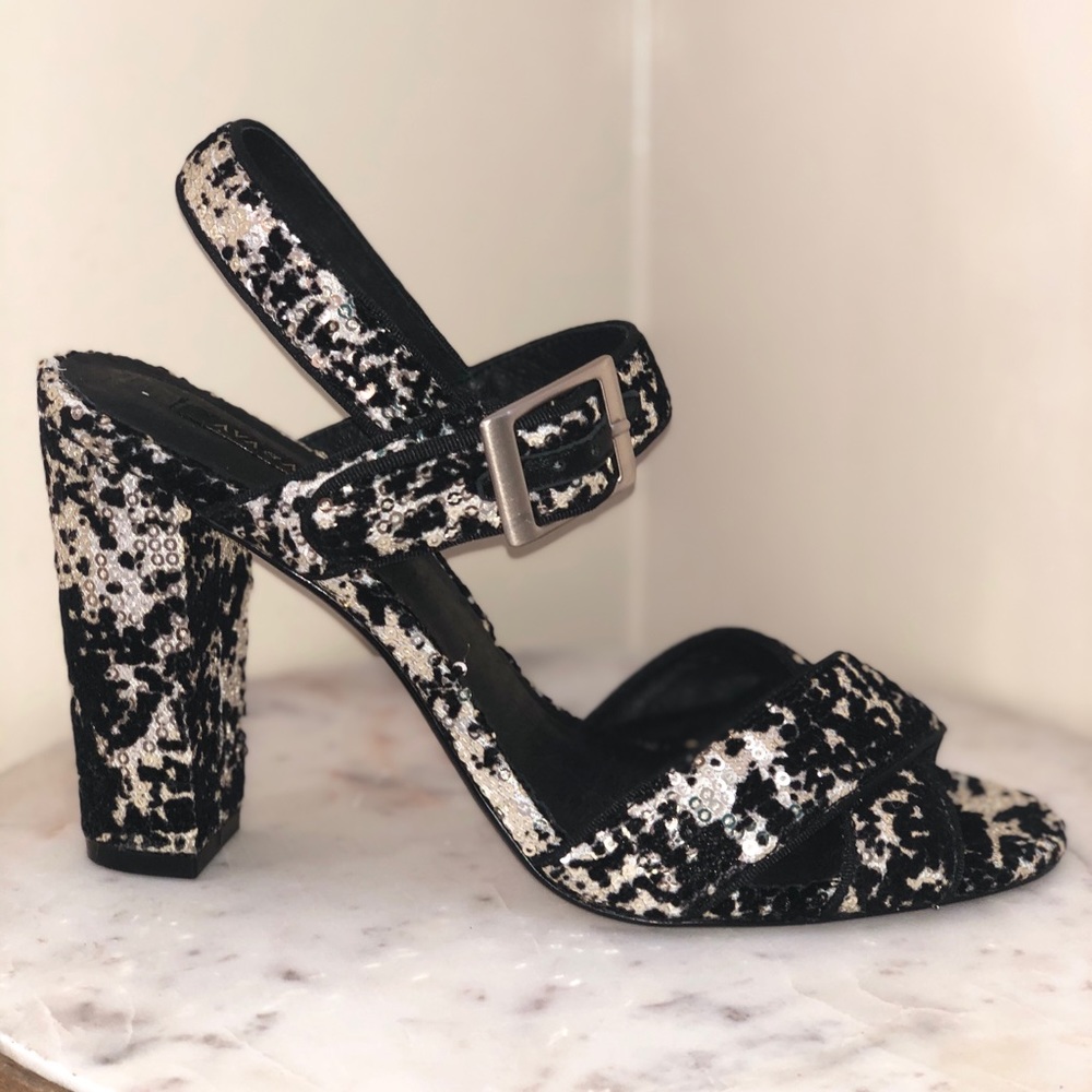 Ava and Aiden Shiny Sequins Party Sandals